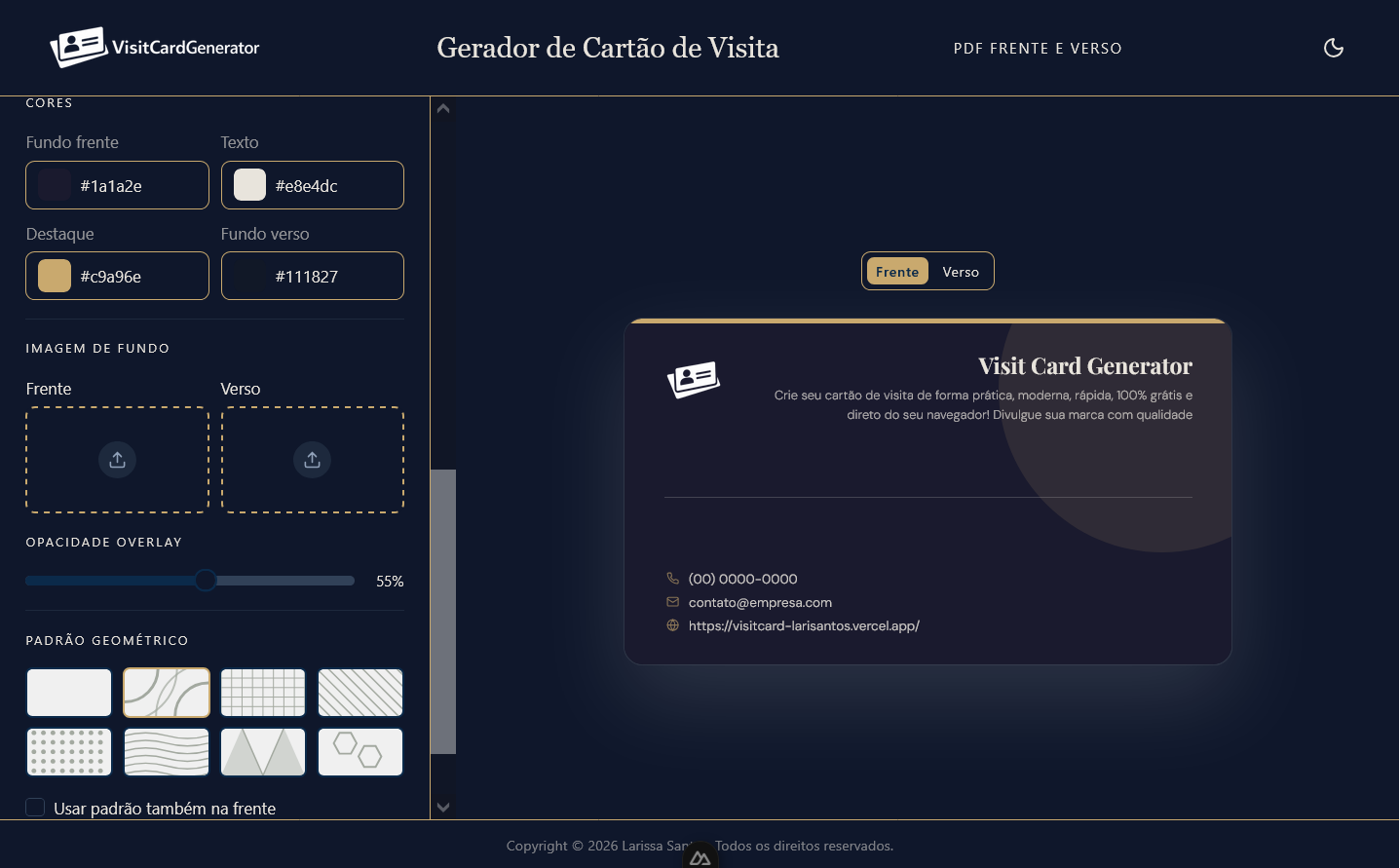 Editor parte 2: Estilo do cartão
